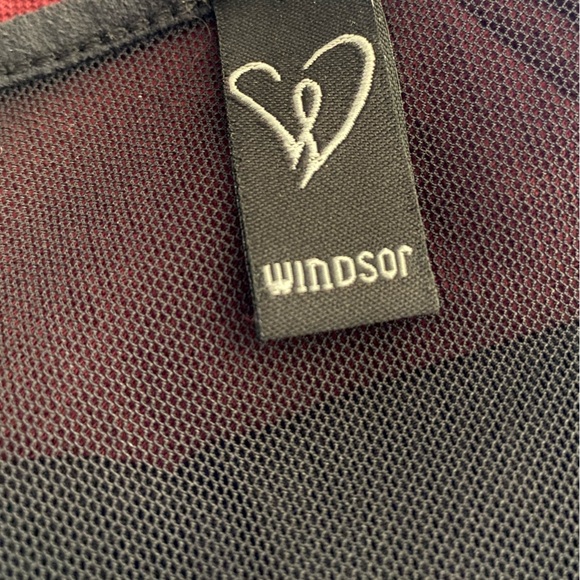 Windsor Y2K Women's Black Sheer Mesh Long Sleeve Top Sz Small Gothic Witchy - Picture 8 of 8